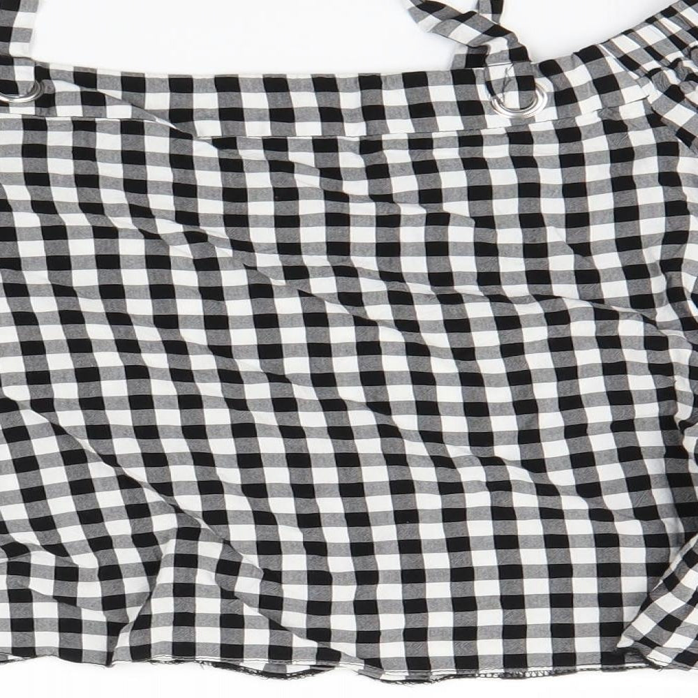 New Look Girls Grey Check Basic Tank Size 15 Years