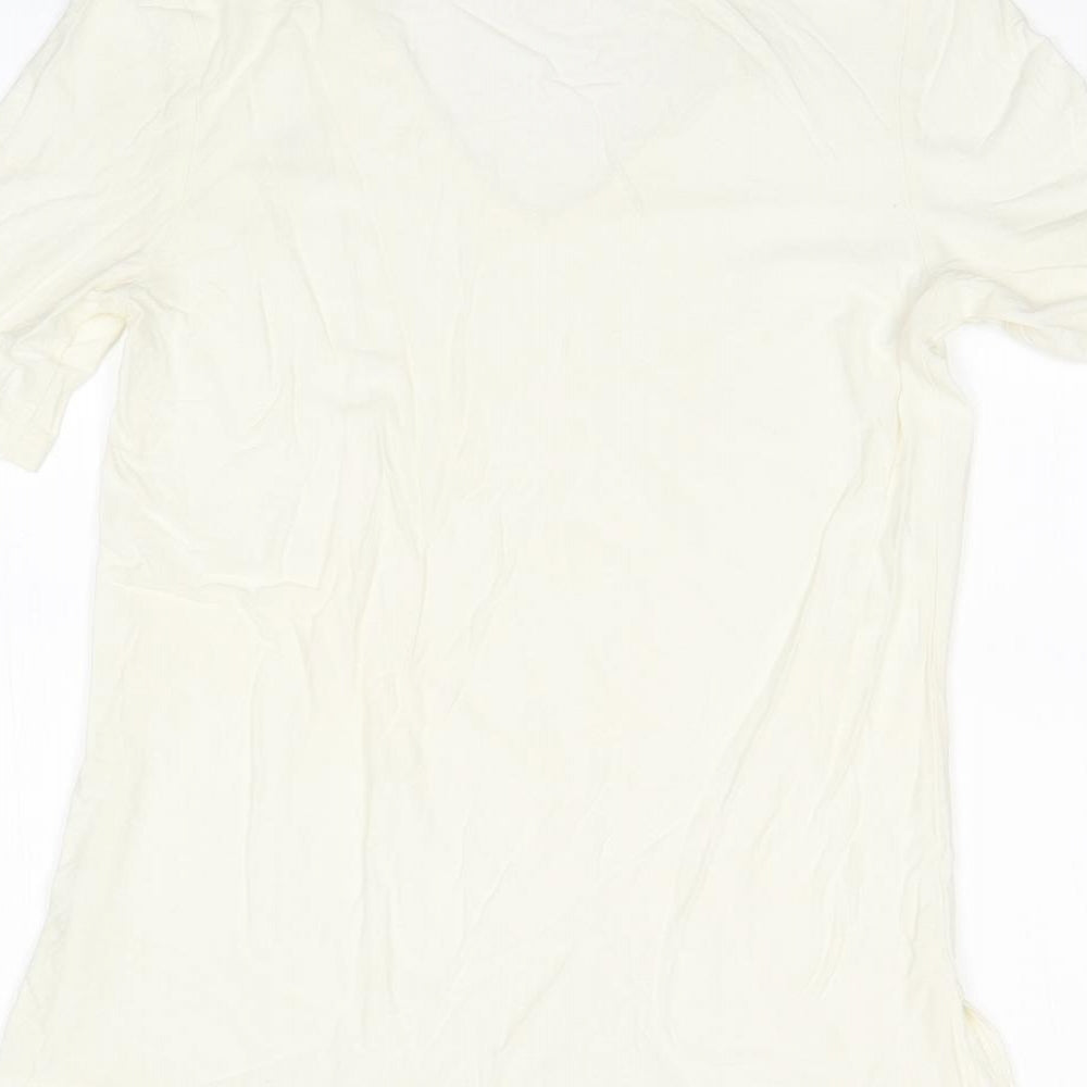 F&F Womens White Basic T-Shirt Size 8