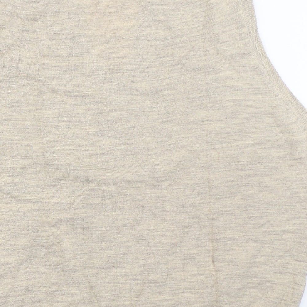 MC Casuals Mens Beige Vest Jumper Size L