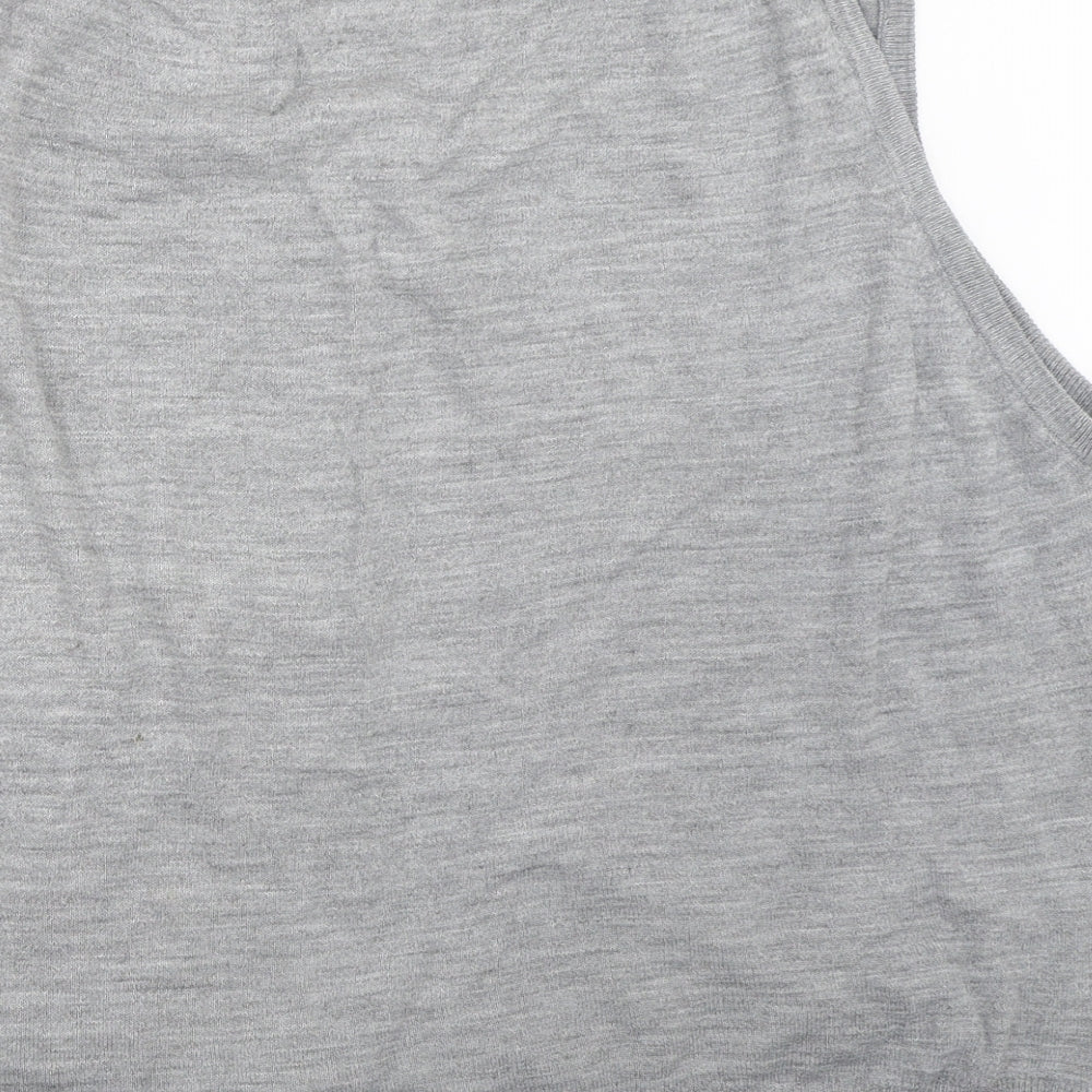 Classics Mens Grey Vest Jumper Size L