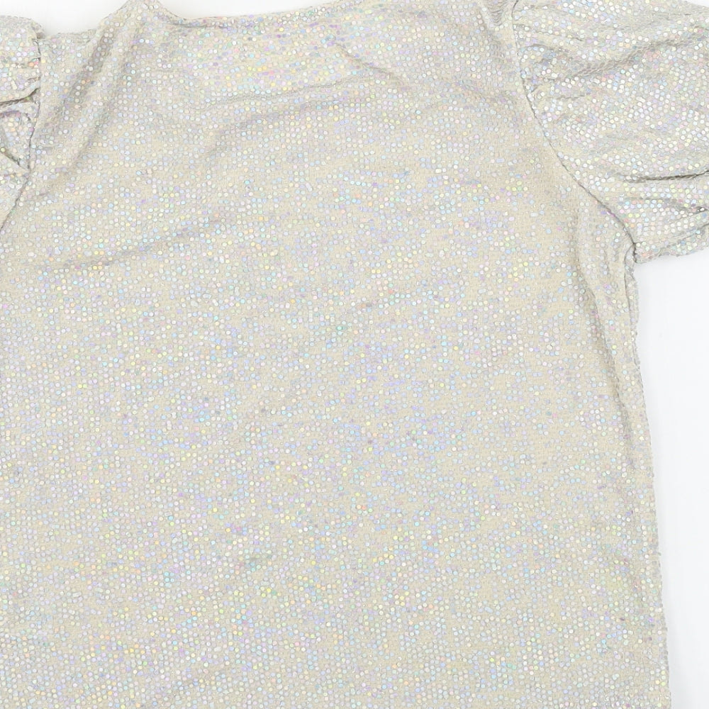 NEXT Girls Beige Basic T-Shirt Size 11 Years