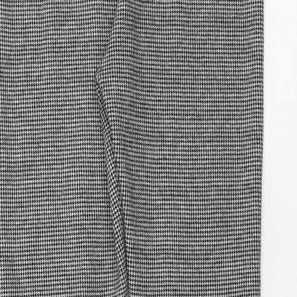 NEXT Girls Grey Check Trousers Size 9 Years
