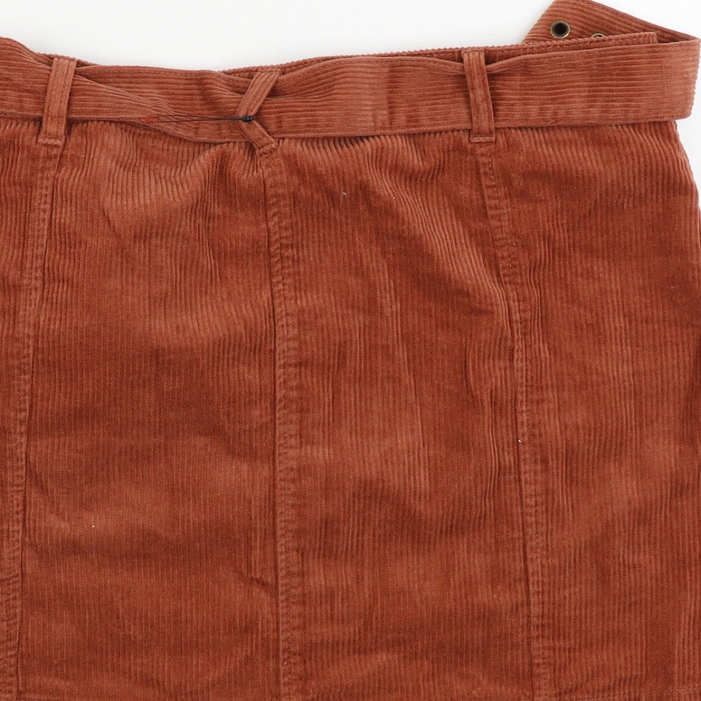George Womens Brown A-Line Skirt Size 12
