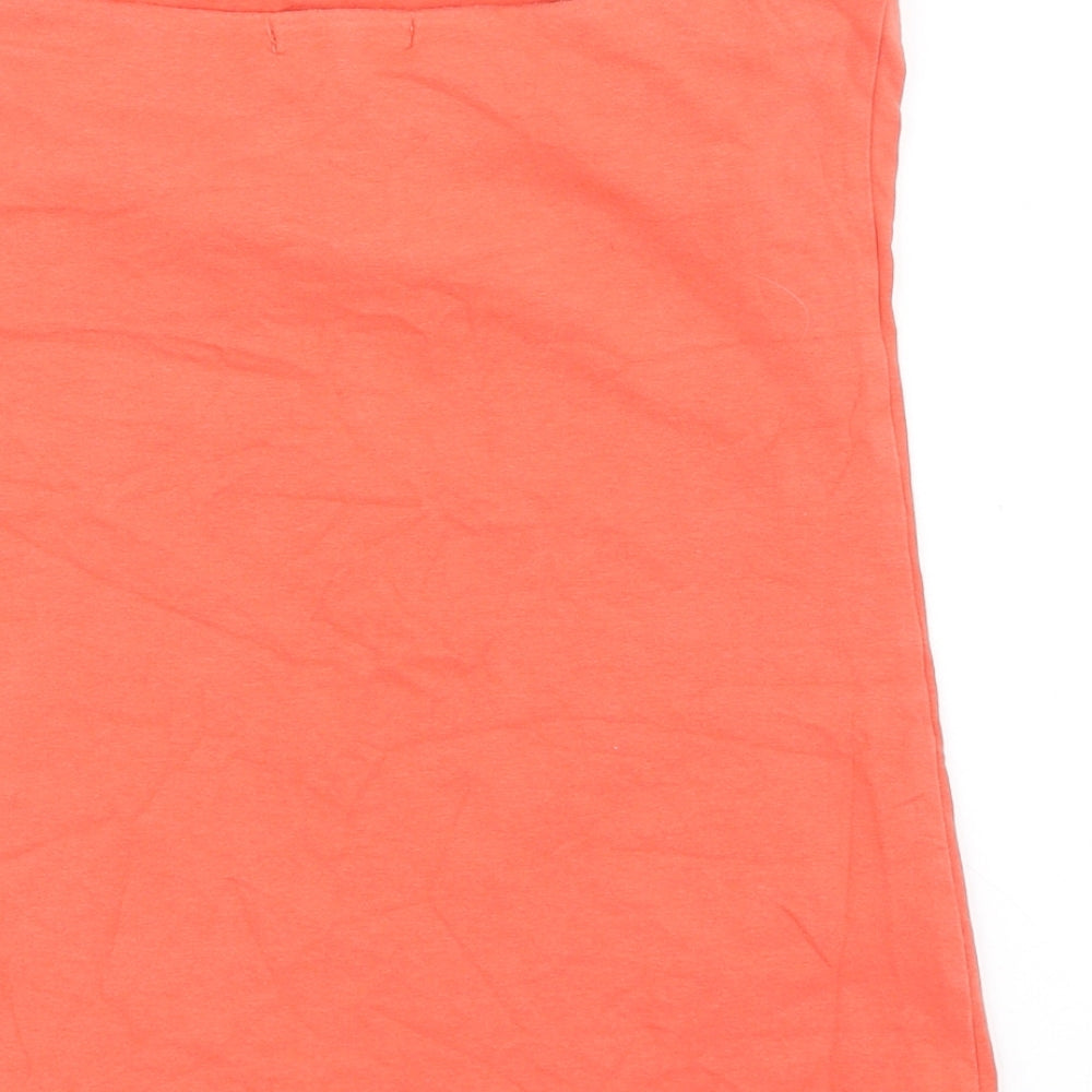 George Womens Orange Basic Tank Size 8