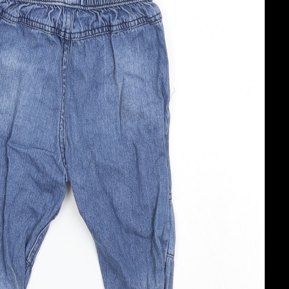Nutmeg Blue Denim Jogger Jeans Size 12-18 Months - Elastic Waist