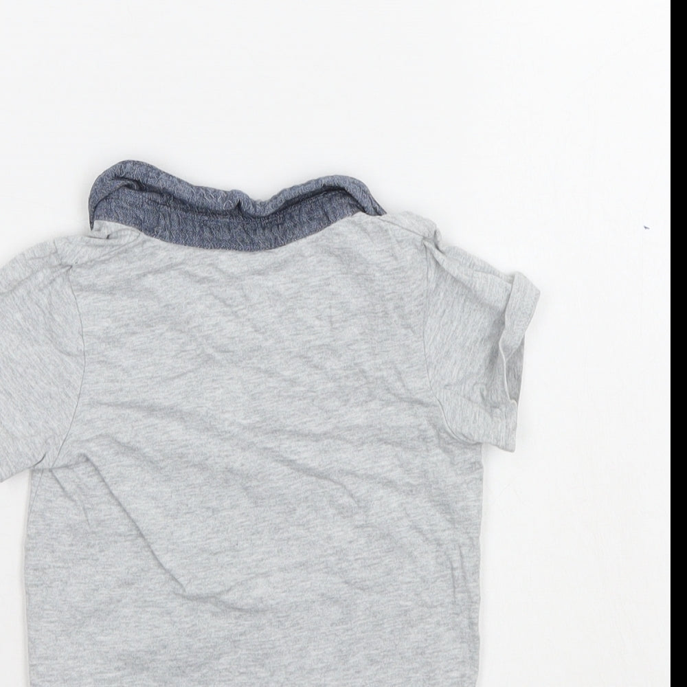 Disney Boys Grey Basic Polo Size 12-18 Months