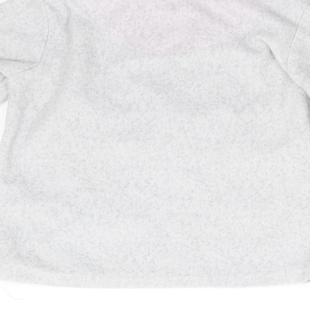 Primark Girls Grey Solid Fleece Top Pyjama Top Size 2-3 Years