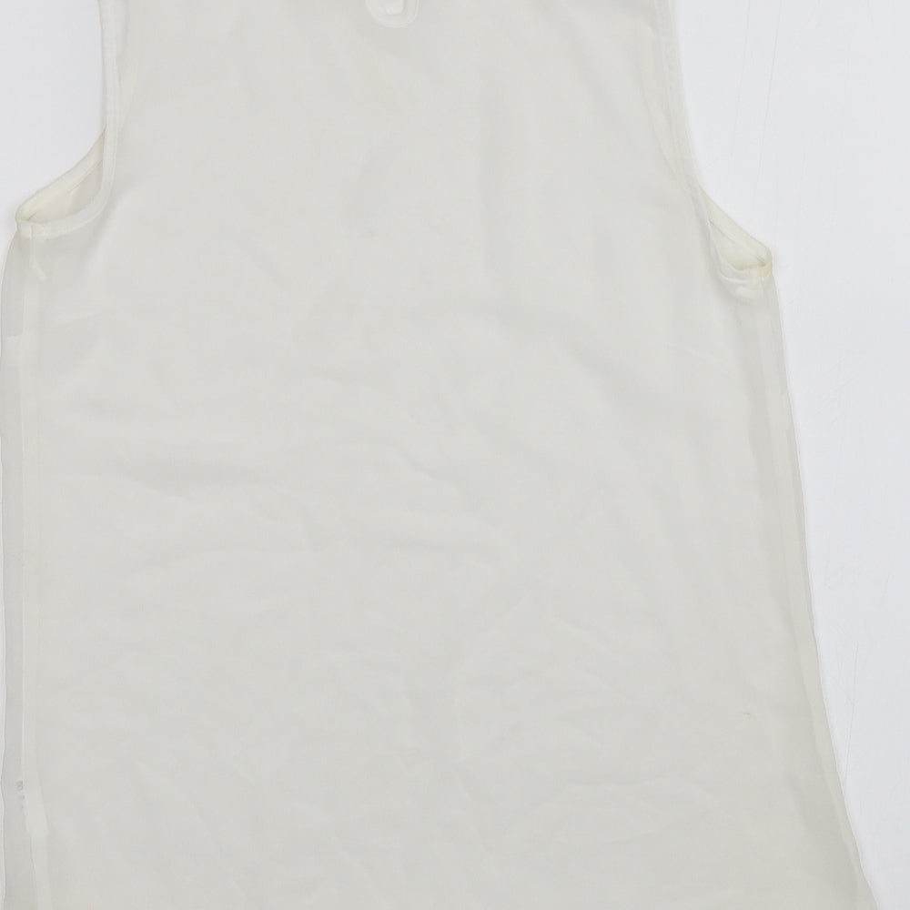 Papaya Womens White Basic Blouse Size 10