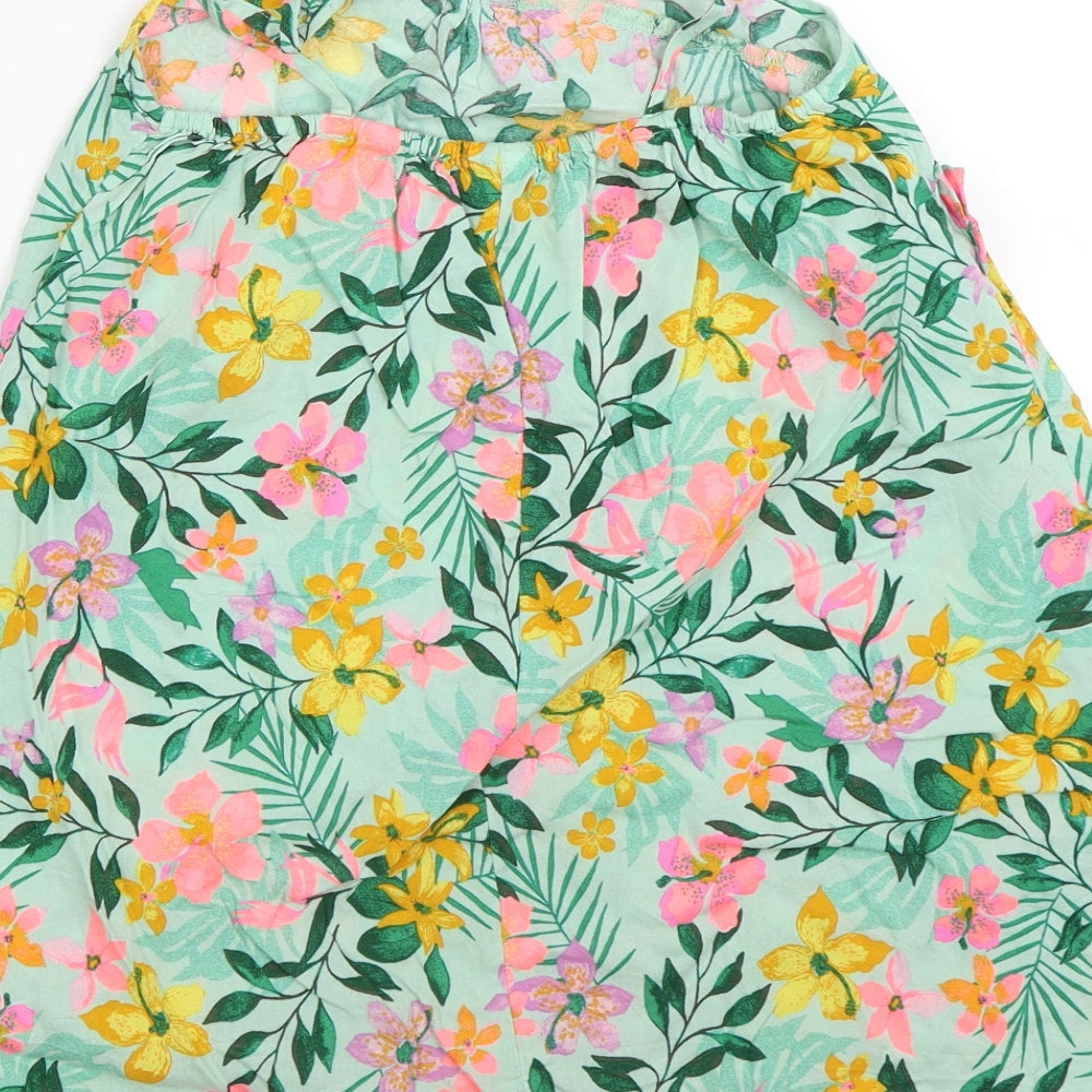 NEXT Girls Green Floral Shift Size 8 Years