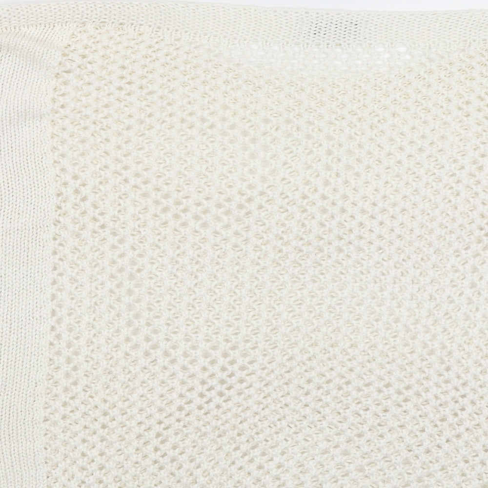 Papaya Womens White Pullover Jumper Size M