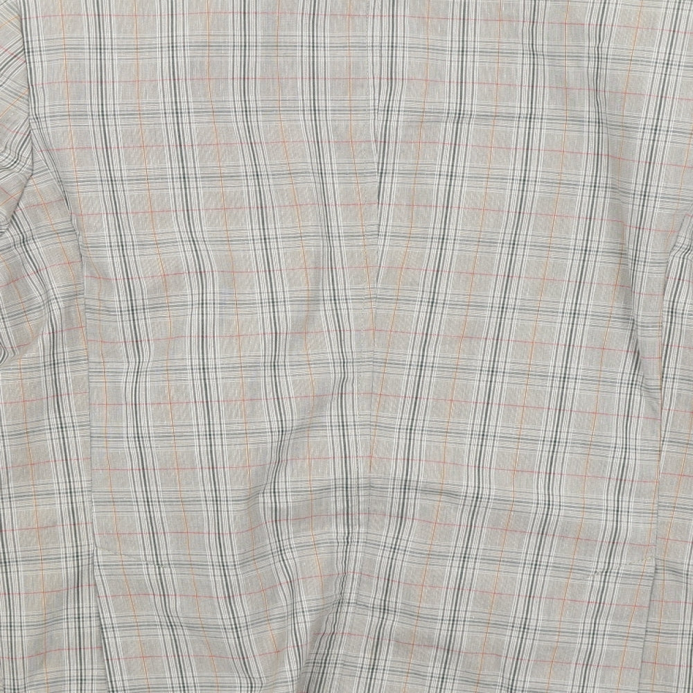 Luigi Spago Womens Beige Check Jacket Blazer Size M