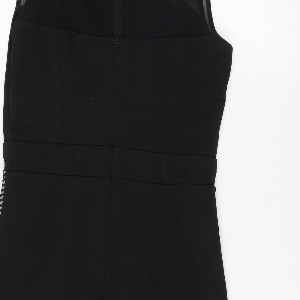 Preworn Womens Black A-Line Size 14