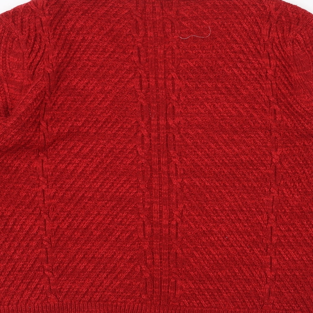 Bonmarché Womens Red Pullover Jumper Size S