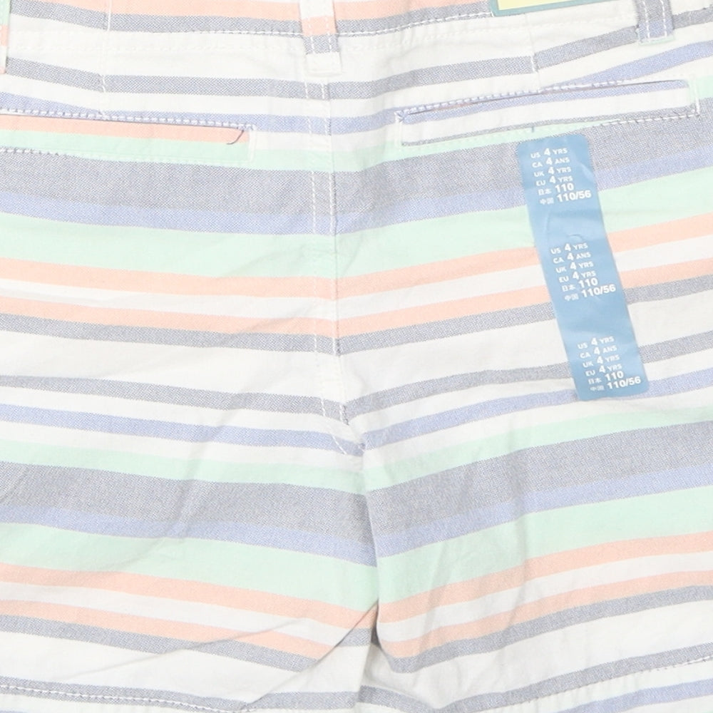 Baby Gap Boys Multicoloured Striped Utility Shorts Size 4 Years