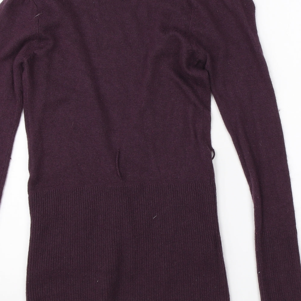 MNG Womens Purple Cardigan Jumper Size S