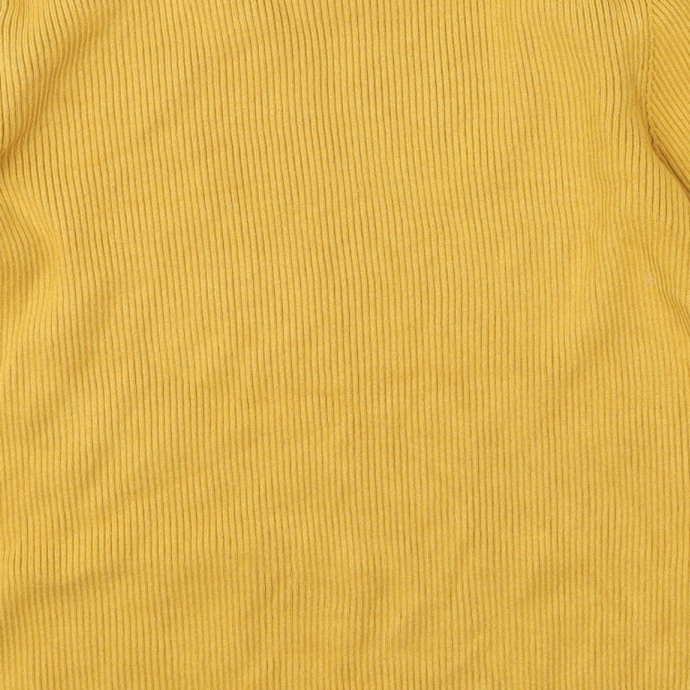 Red Herring Womens Yellow Pullover Jumper Size 12