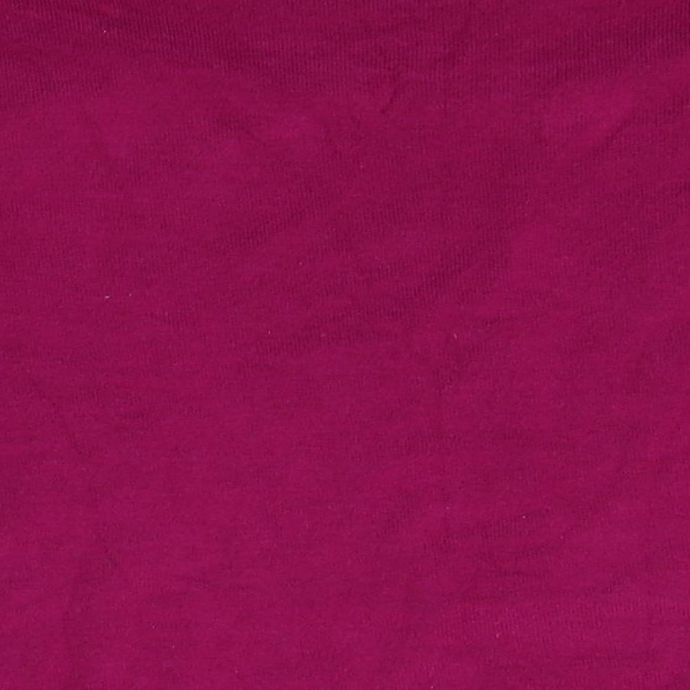Bellino Womens Purple Basic T-Shirt Size 12
