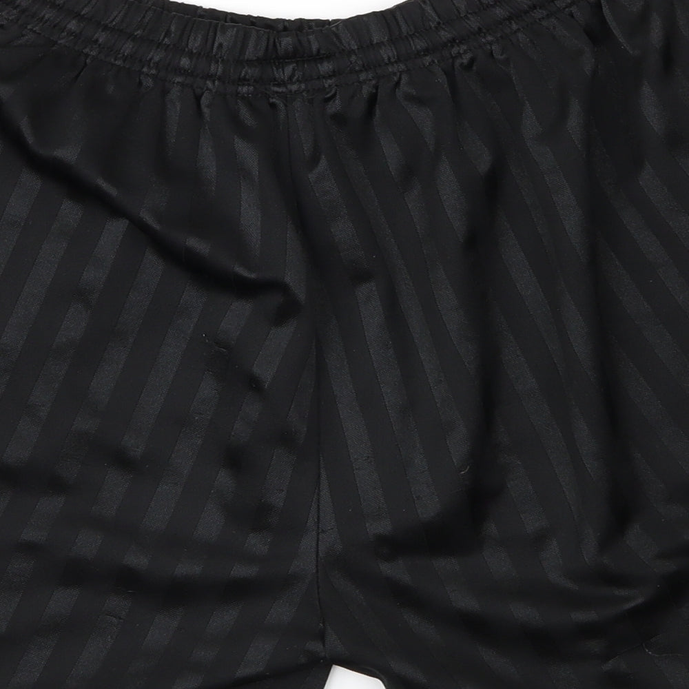 Preworn Womens Black Striped Athletic Shorts Size 34