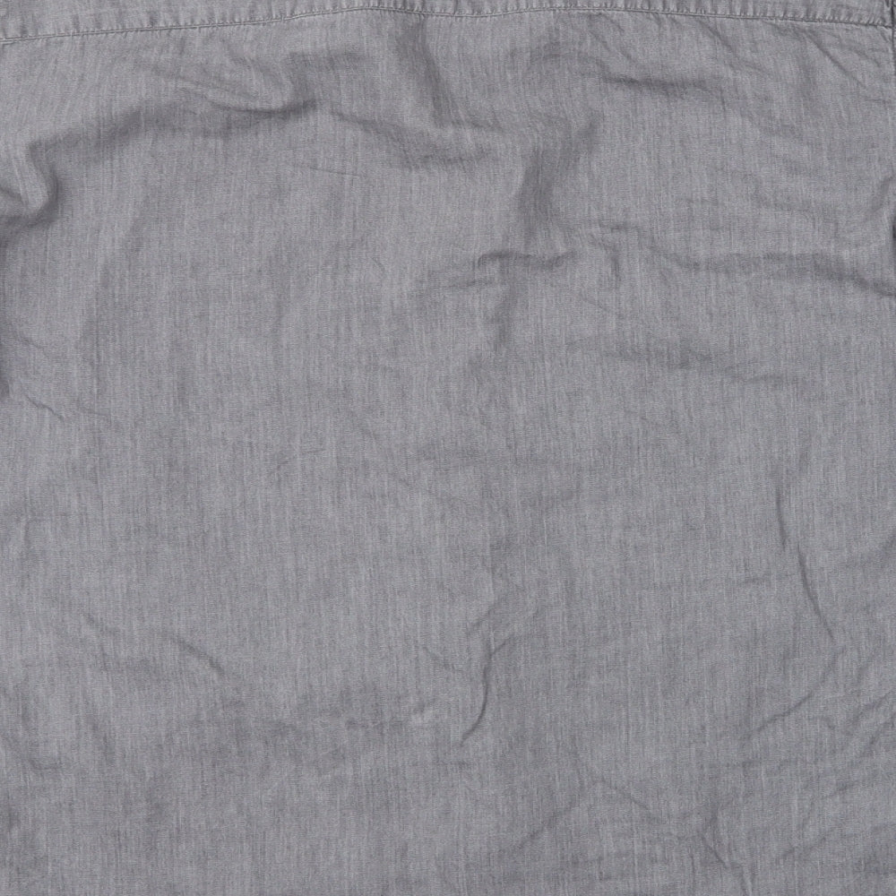 Pier One Mens Grey Button-Up Size S