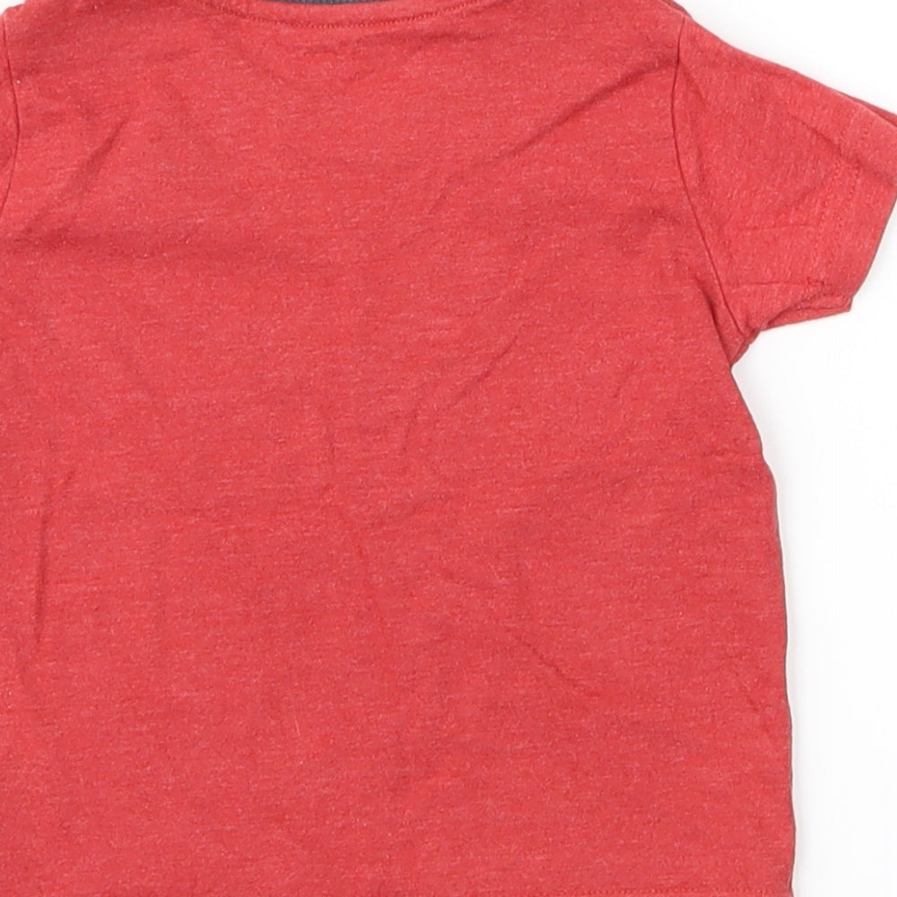 Nutmeg Boys Red Basic T-Shirt Size 12-18 Months
