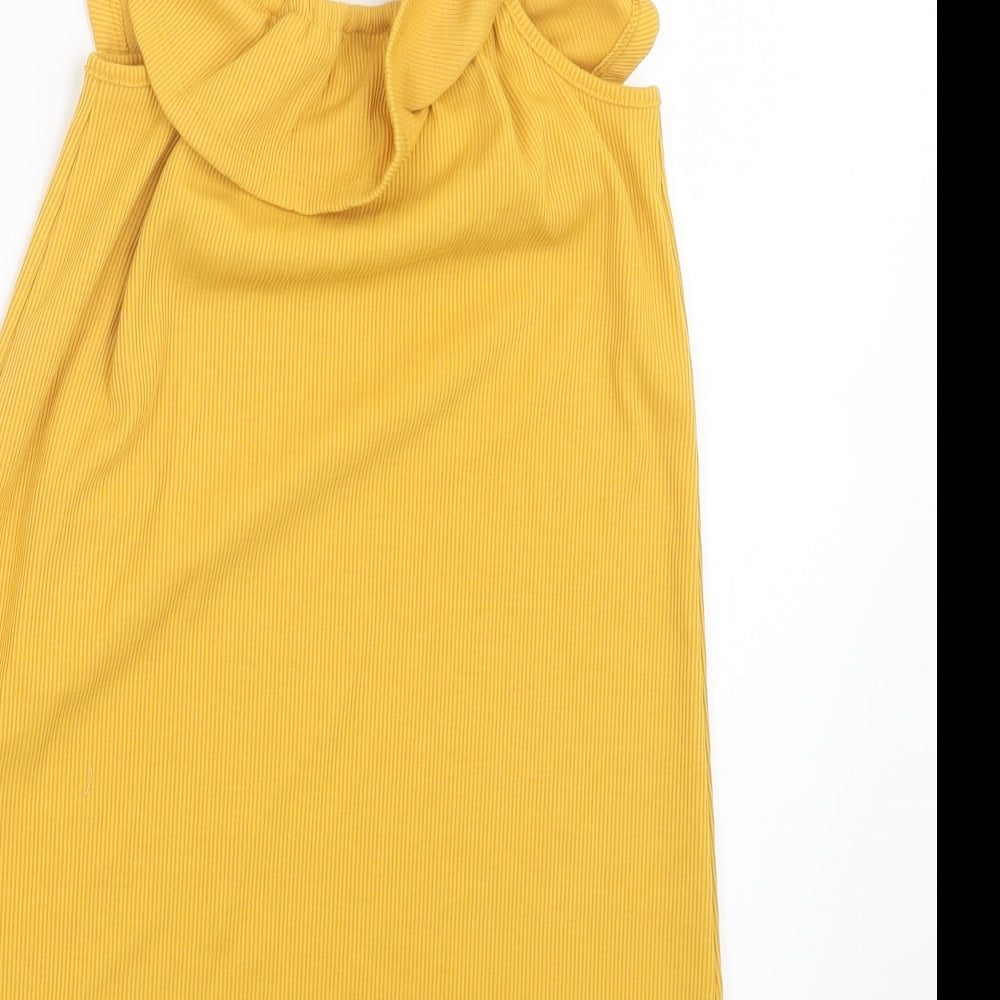 Matalan Girls Yellow A-Line Size 7 Years