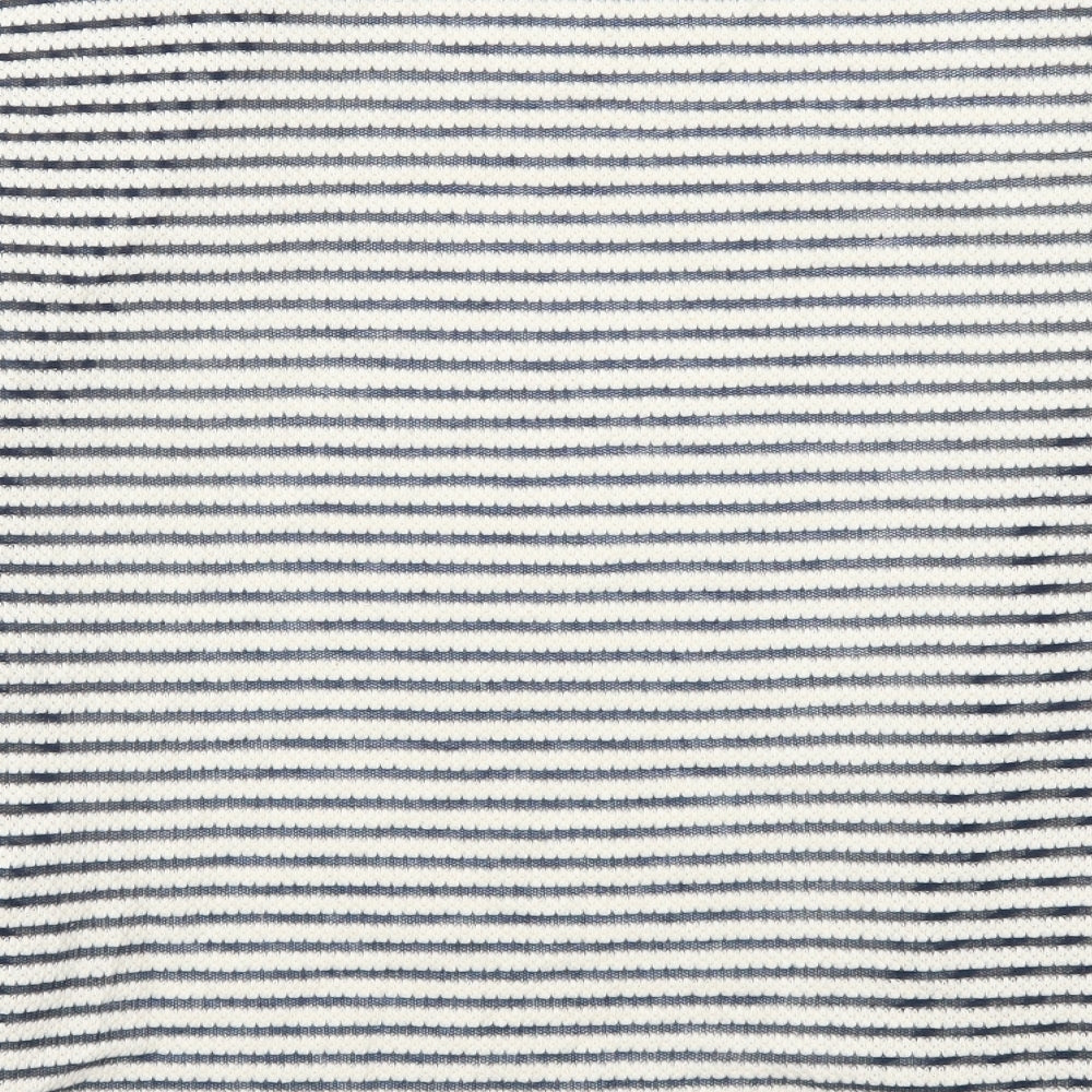 Papaya Womens Blue Striped Cardigan Jumper Size 14