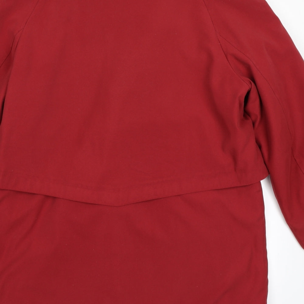 Dannimac Womens Red Overcoat Coat Size M