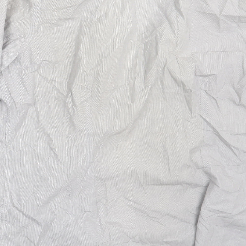 NEXT Mens Grey Button-Up Size 15.5
