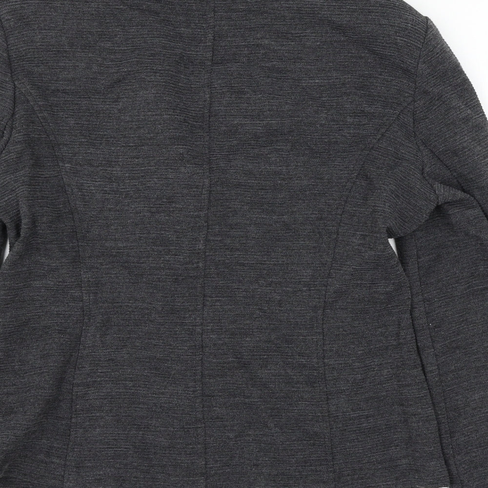 Country Casuals Womens Grey Jacket Blazer Size 12