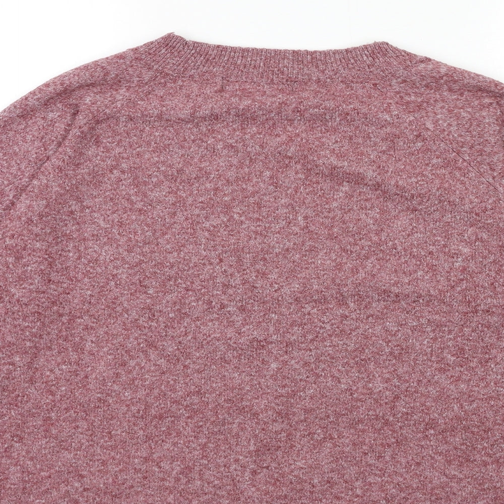 VERO MODA Mens Red Knit Pullover Jumper Size L