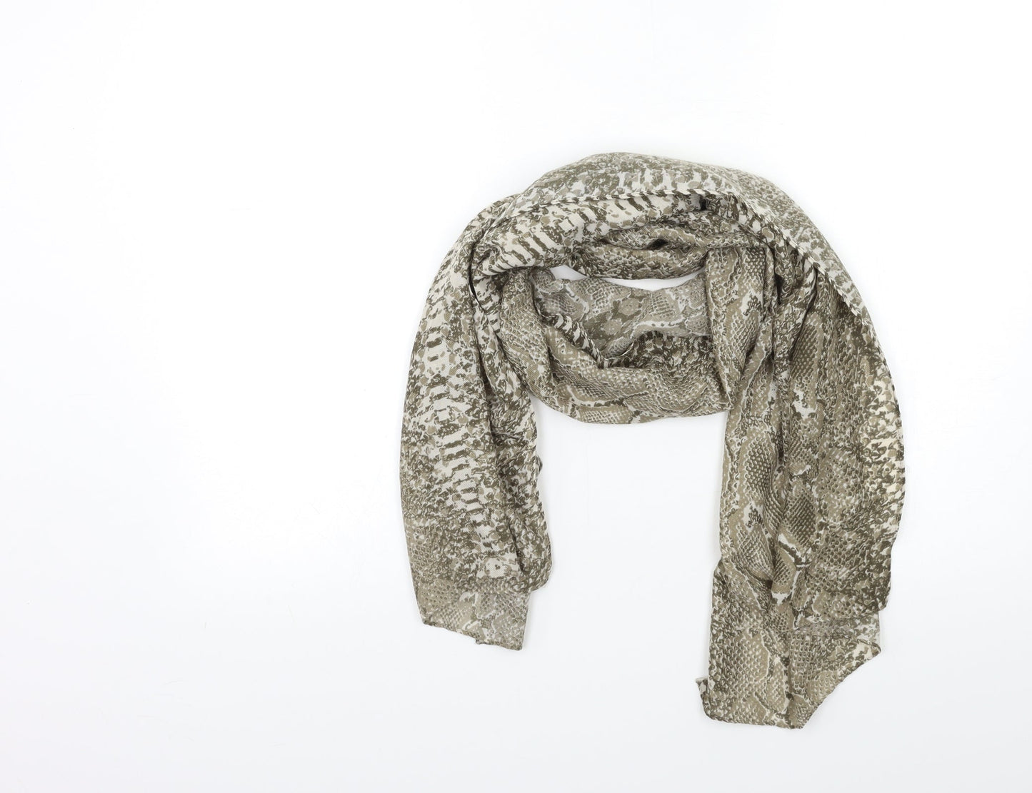 Preworn Womens Grey Animal Print Scarf