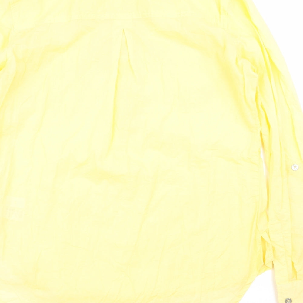 OBR Womens Yellow Basic Blouse Size 4