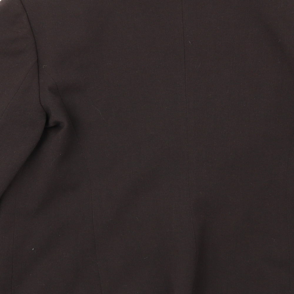 alex& co Womens Brown Jacket Blazer Size 14