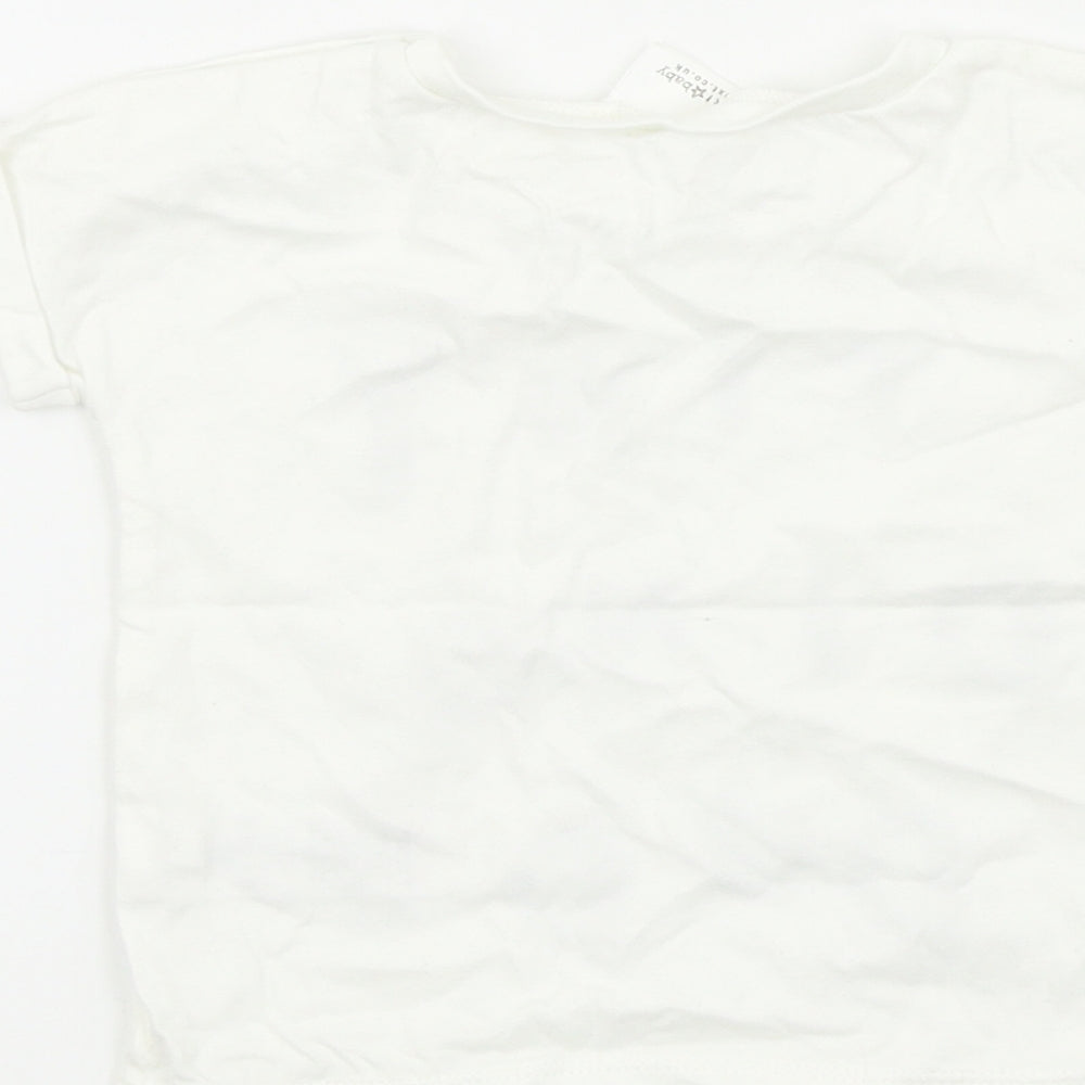 Next Baby White Basic T-Shirt Size 6-9 Months
