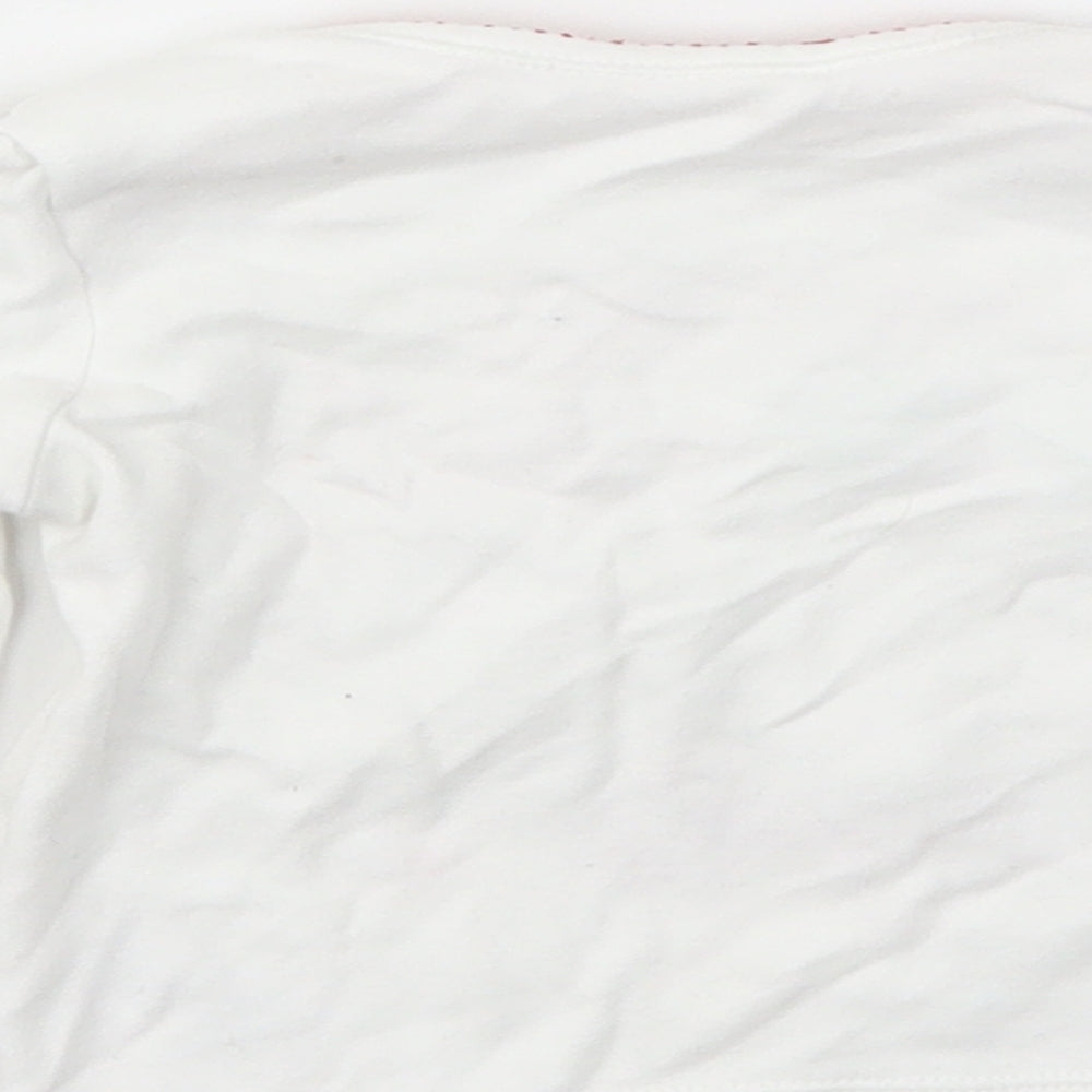 George Girls White Basic T-Shirt Size 6-9 Months