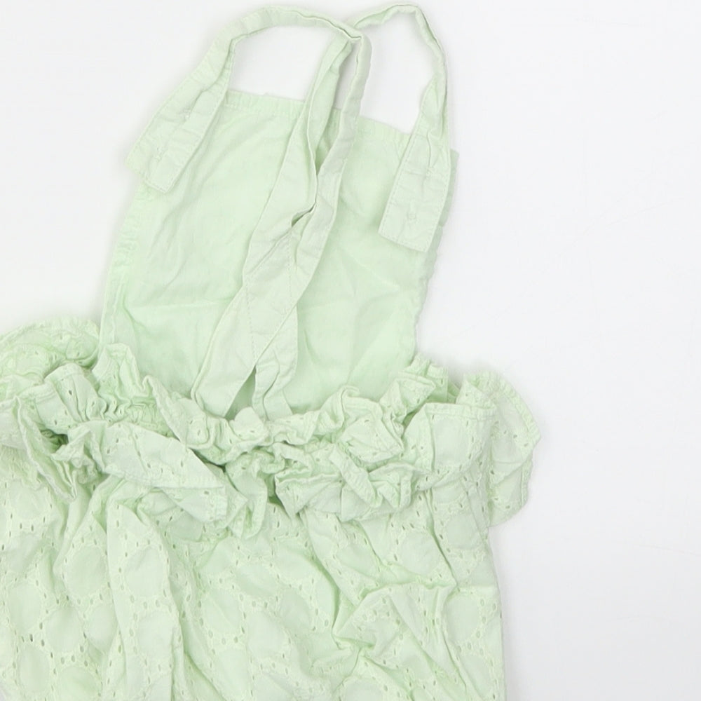 M Girls Green Babygrow One-Piece Size 9-12 Months