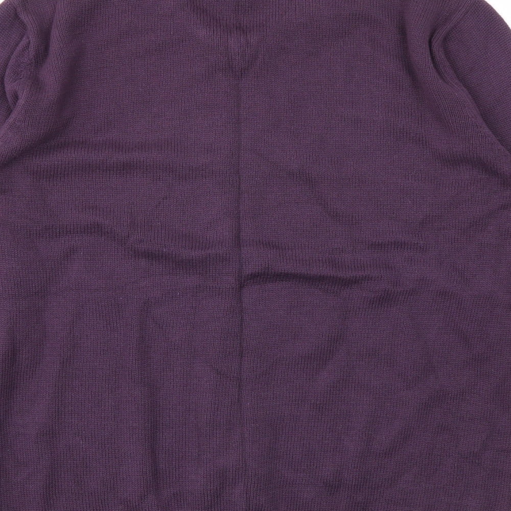 Easy Mens Purple Pullover Sweatshirt Size L