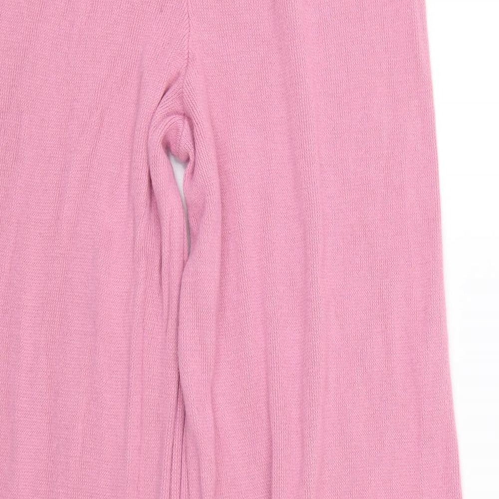Nasty Gal Womens Pink Striped Jogger Trousers Size M L25 in