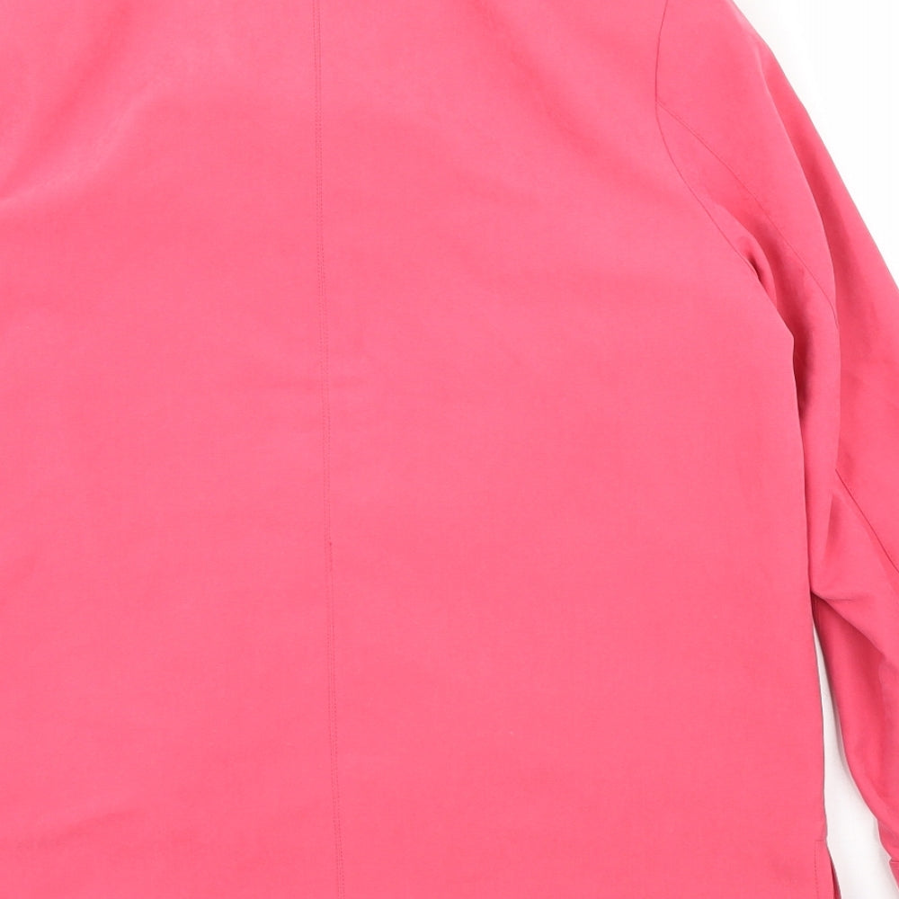 First Avenue Womens Pink Overcoat Coat Size 10