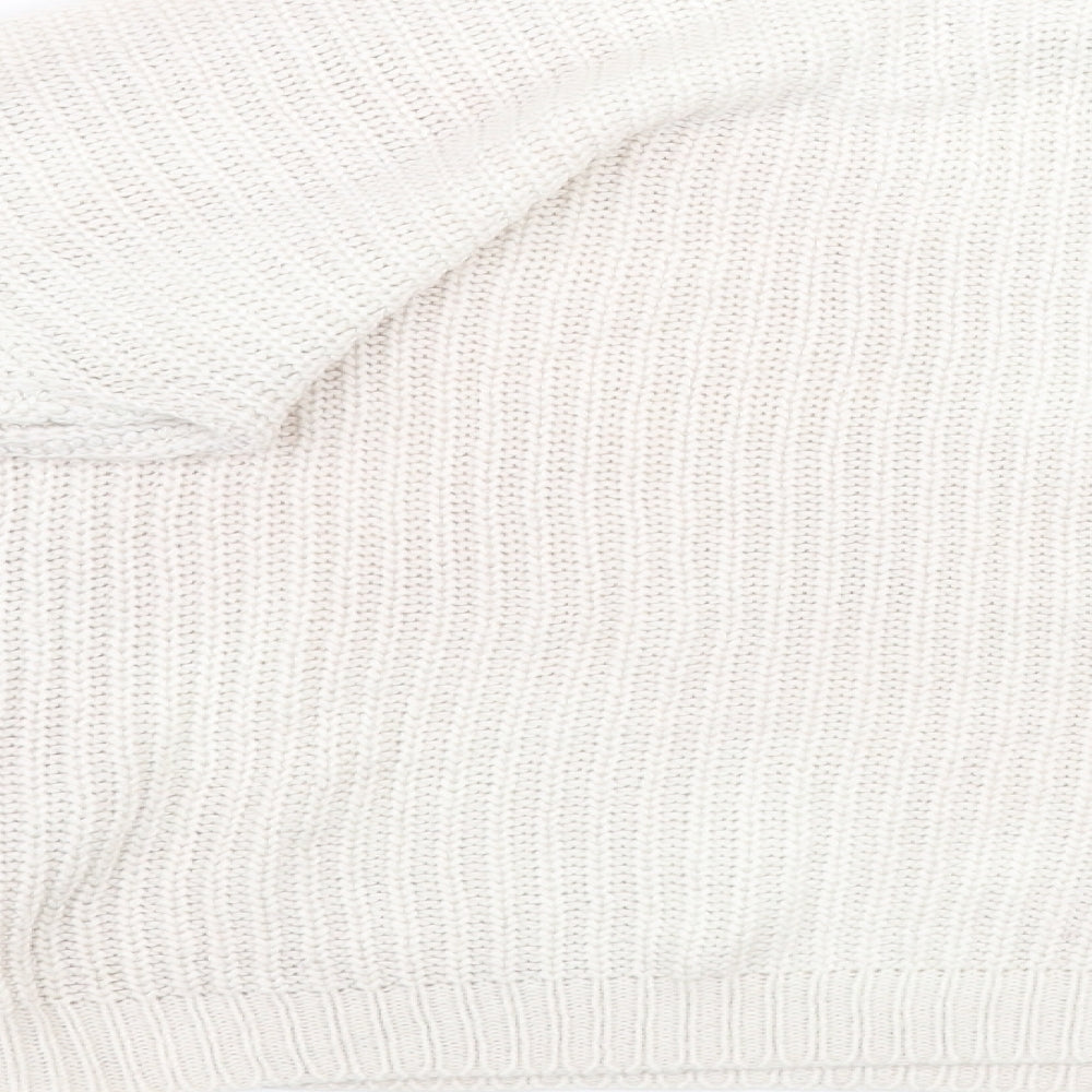 VERO MODA Womens White Pullover Sweatshirt Size S