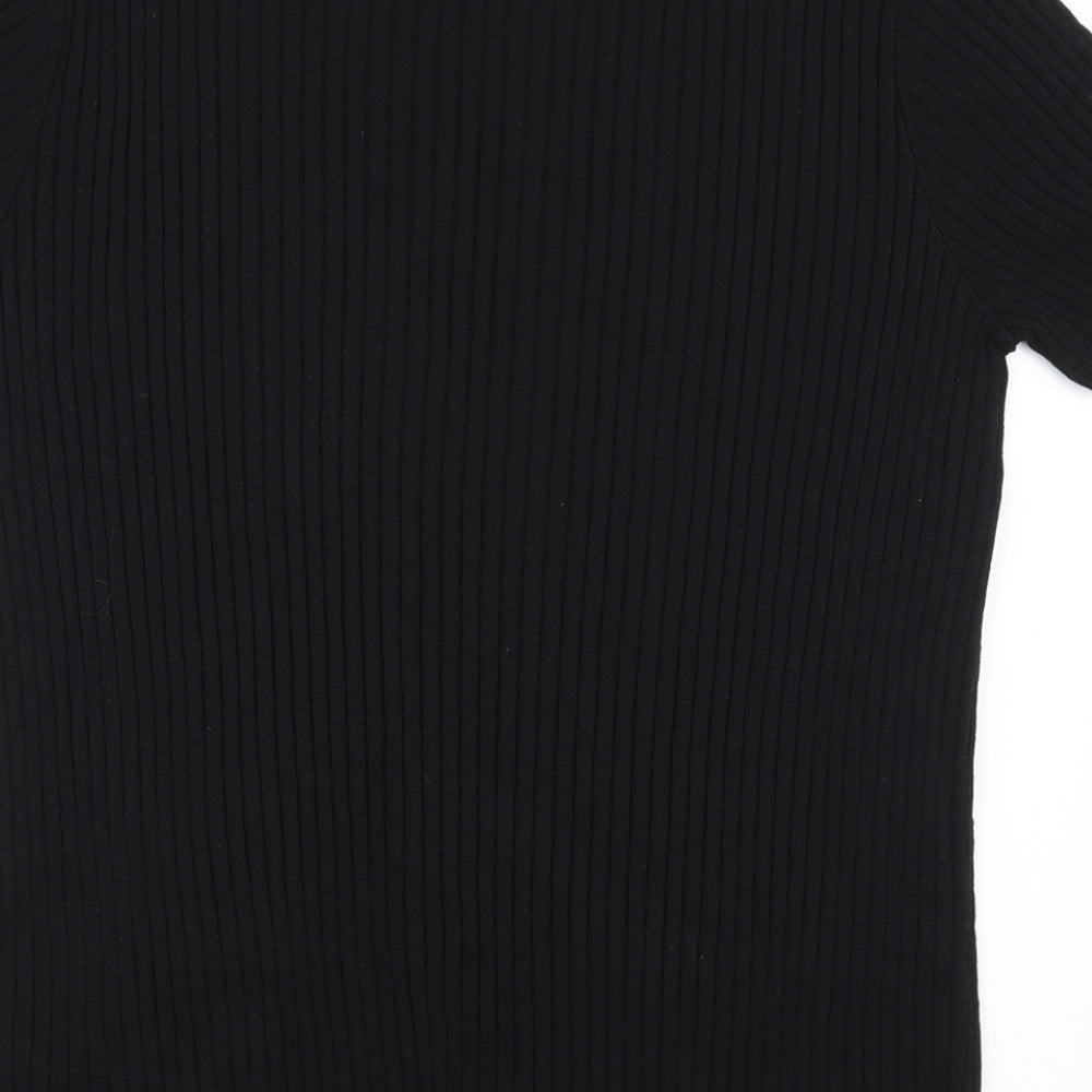 Maison Cinqcent Womens Black Pullover Sweatshirt Size XL