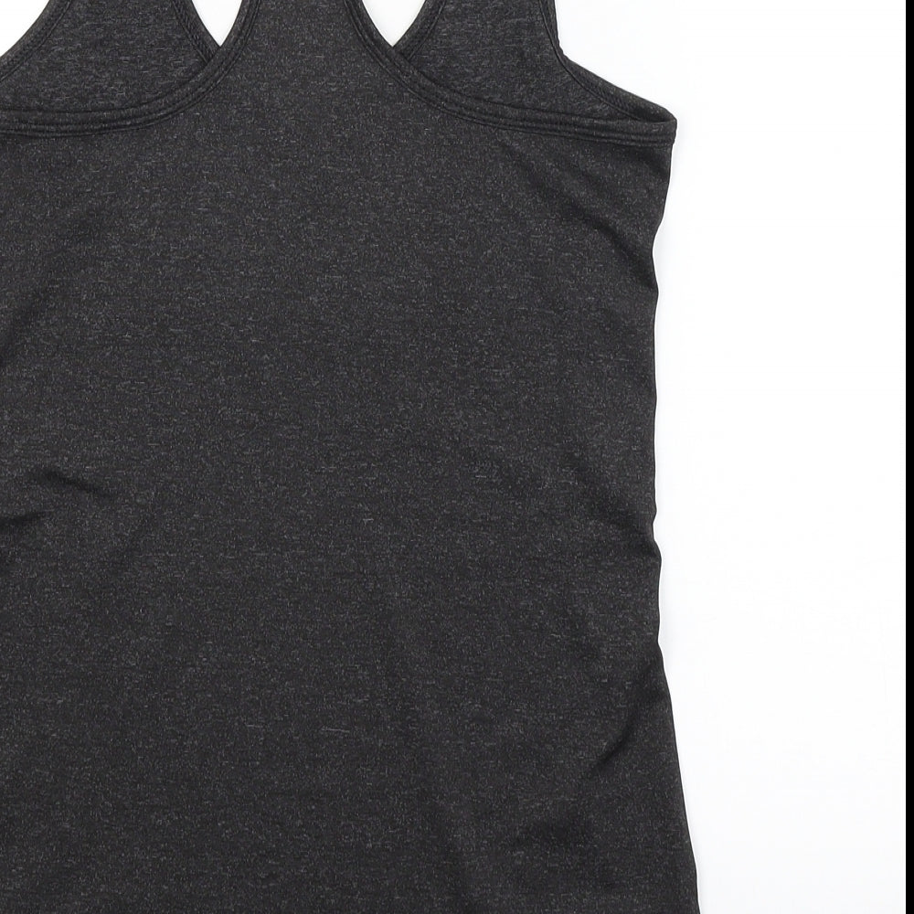 Icy Zone Womens Grey Basic Tank Size XS