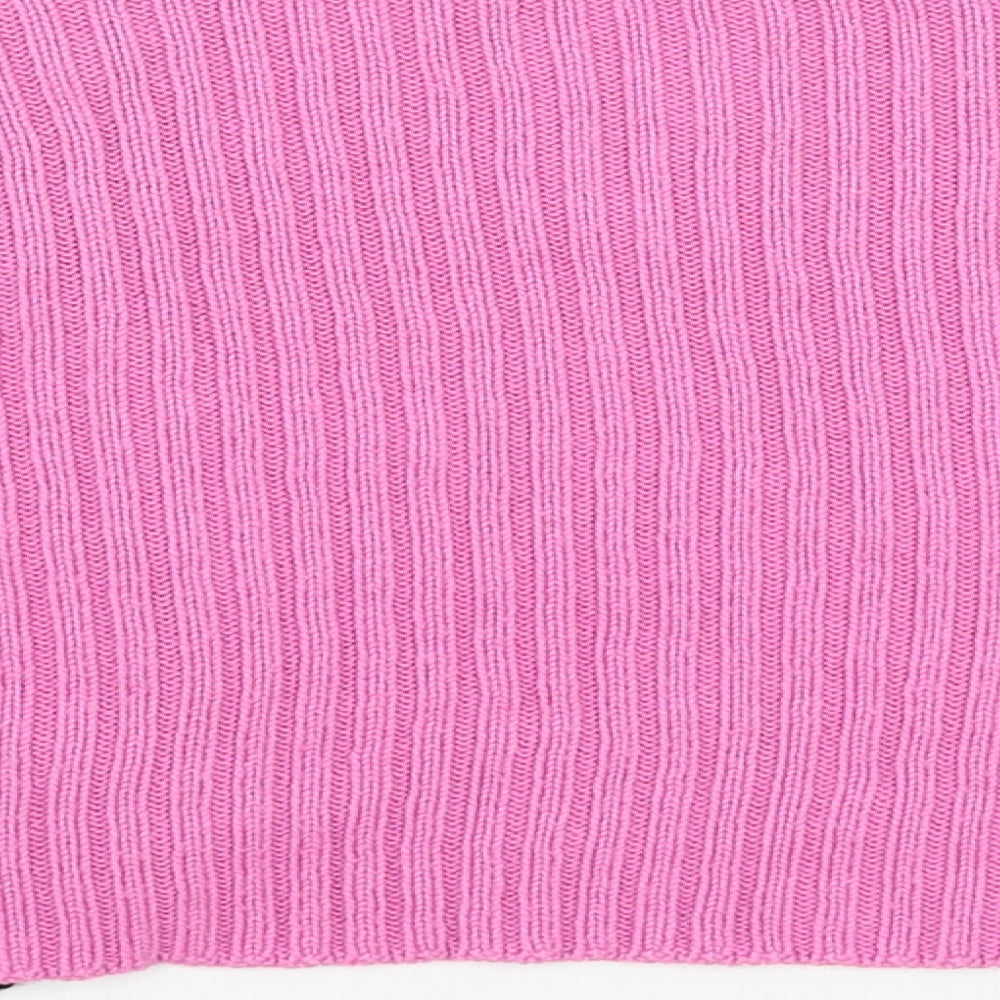 La Zazies Womens Pink Wrap Jumper Size S