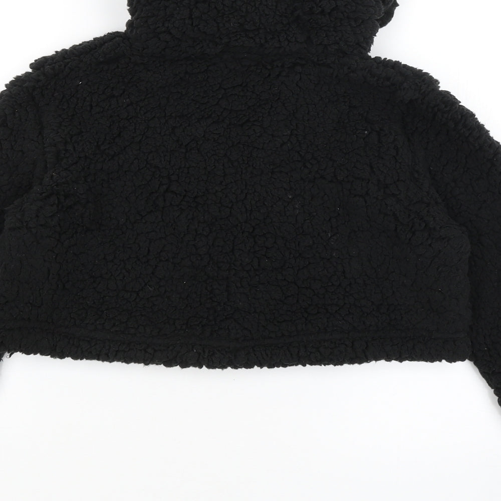 Stylewise Womens Black Pullover Hoodie Size S