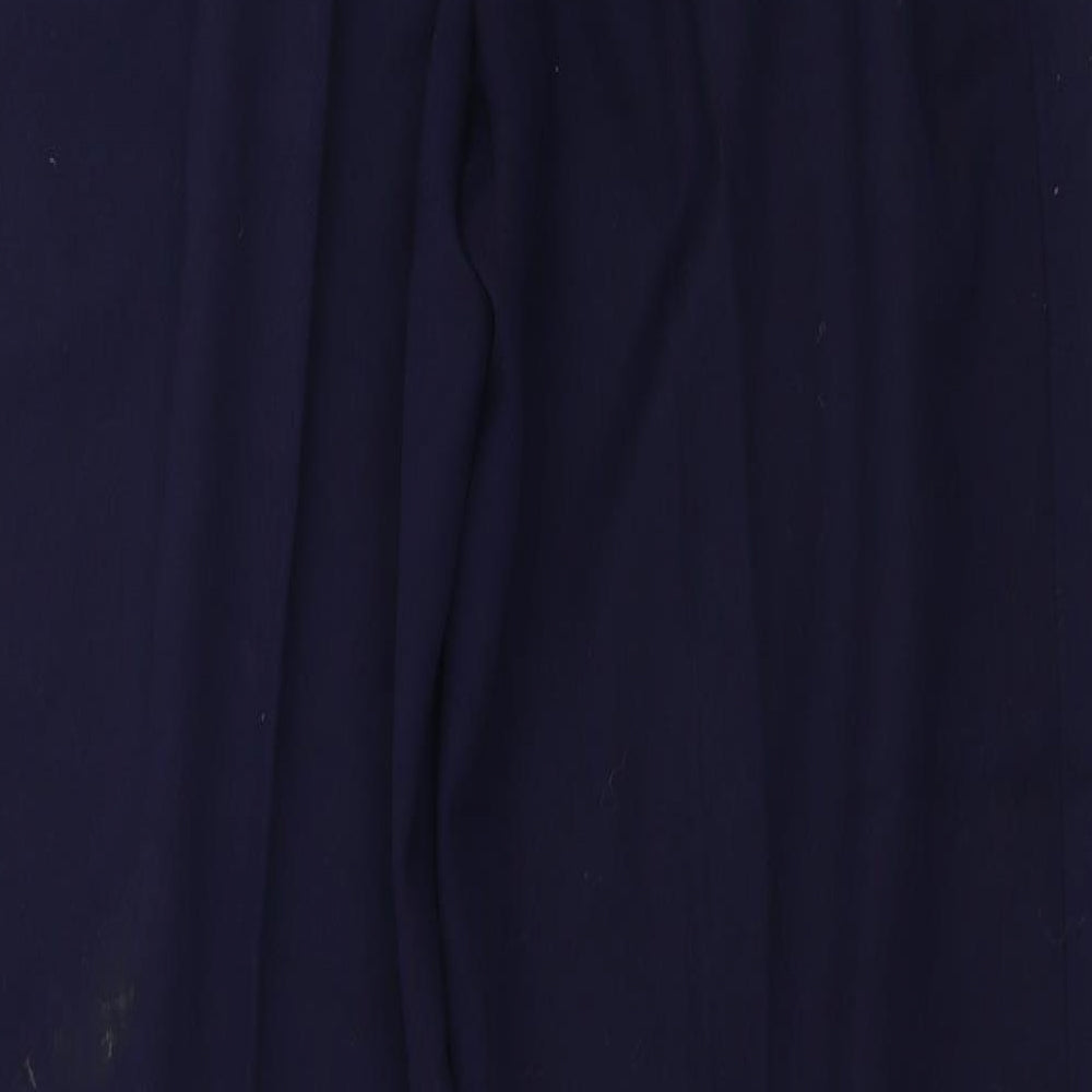 East Womens Blue Trousers Size 12 L29 in