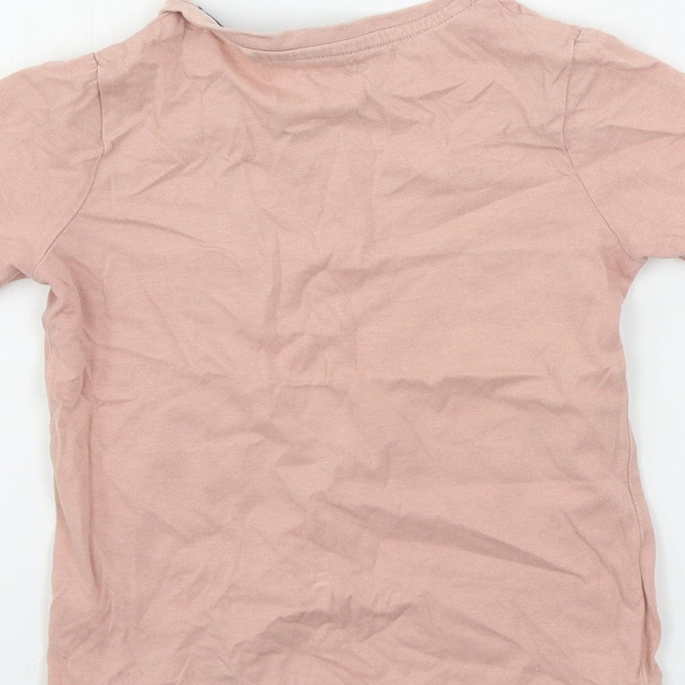 TU Girls Pink Basic T-Shirt Size 2-3 Years