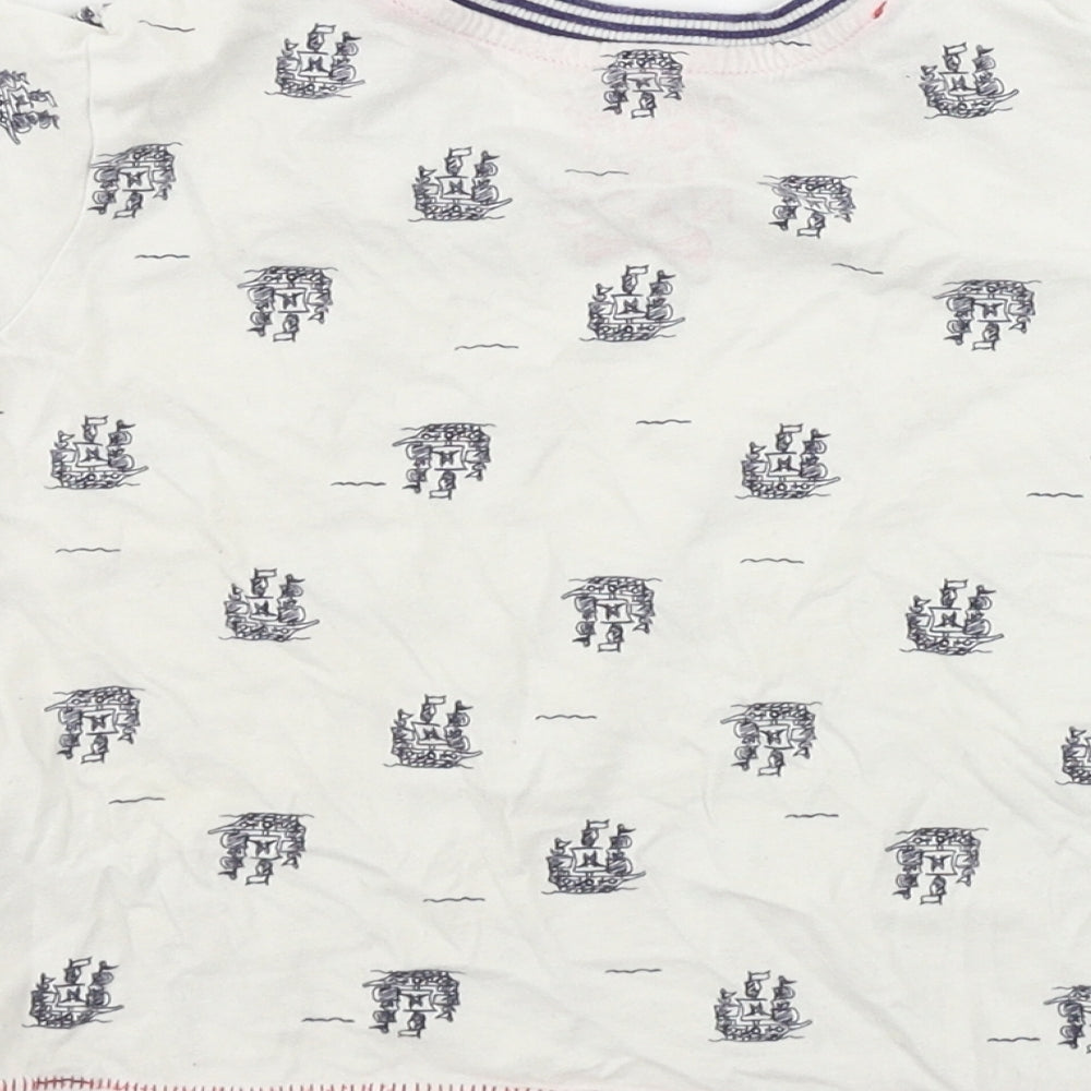 Matalan Boys White Basic T-Shirt Size 2-3 Years