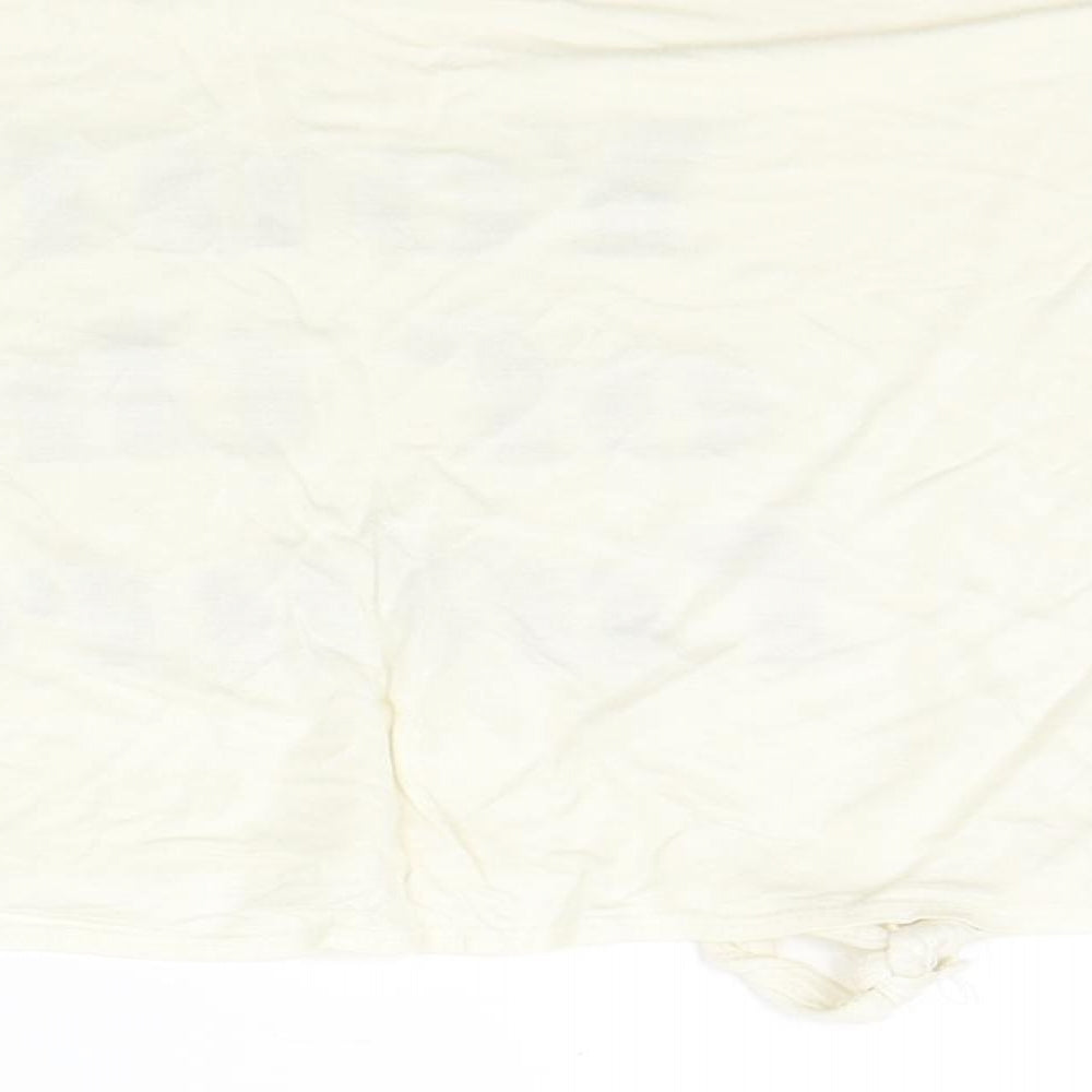 H&M Girls White Basic T-Shirt Size 9-10 Years