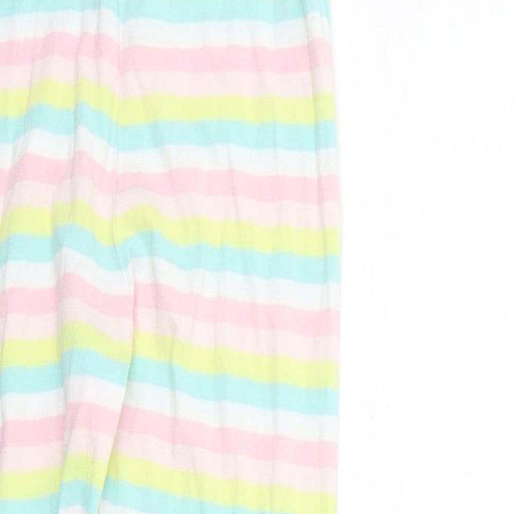 George Girls Multicoloured Striped Jegging Trousers Size 6-7 Years - Elastic Waist Band