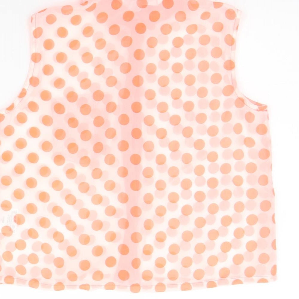 Love Me Girls Orange Spotted Basic Button-Up Size 11-12 Years